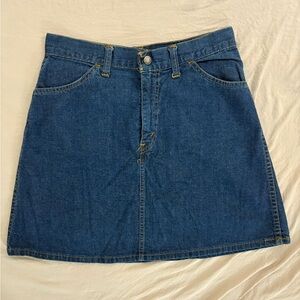 Vintage Big E Levi's Dark Blue Mini Skirt